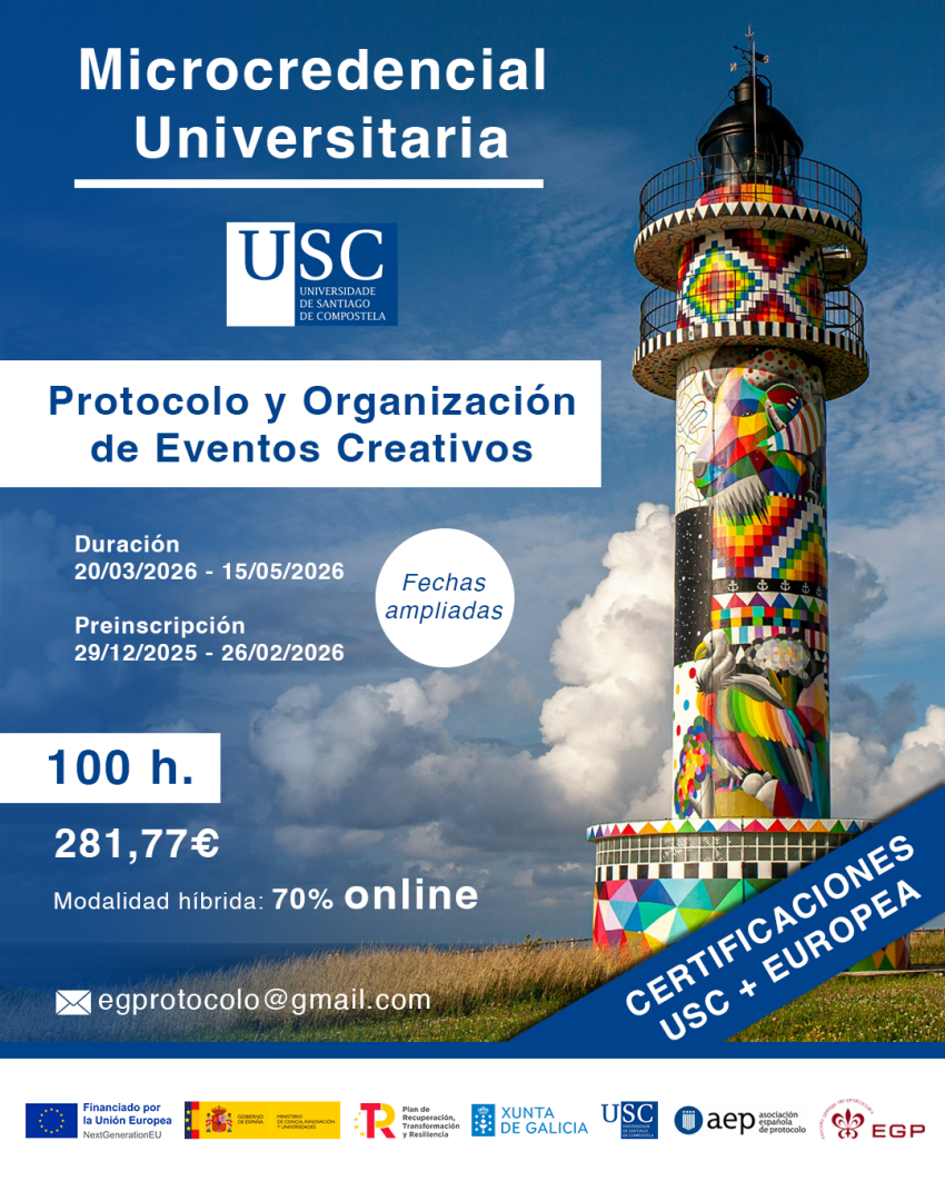 Protocolo e Organizaci&oacute;n de Eventos Creativos